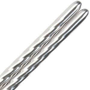 Stainless Steel Chopsticks with Twisted Handle