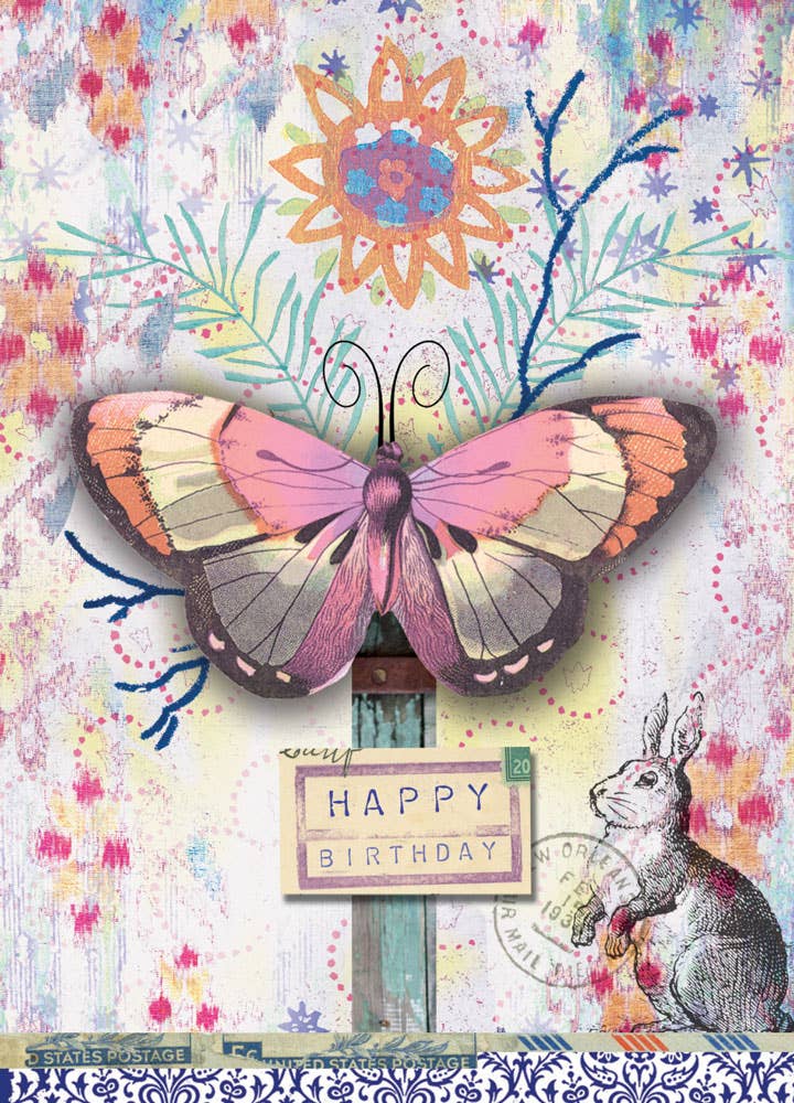Butterfly Birthday Greeting Card