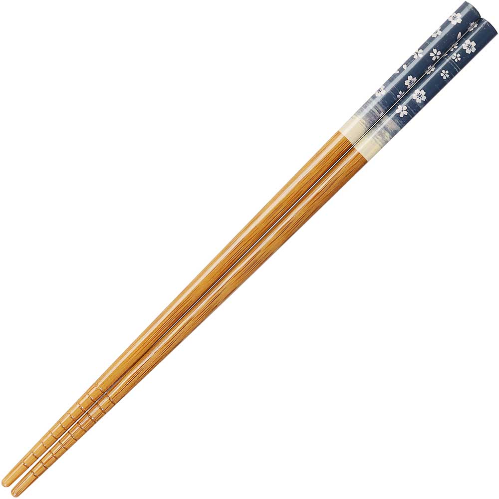 Sakura Blizzard on Blue Chopsticks