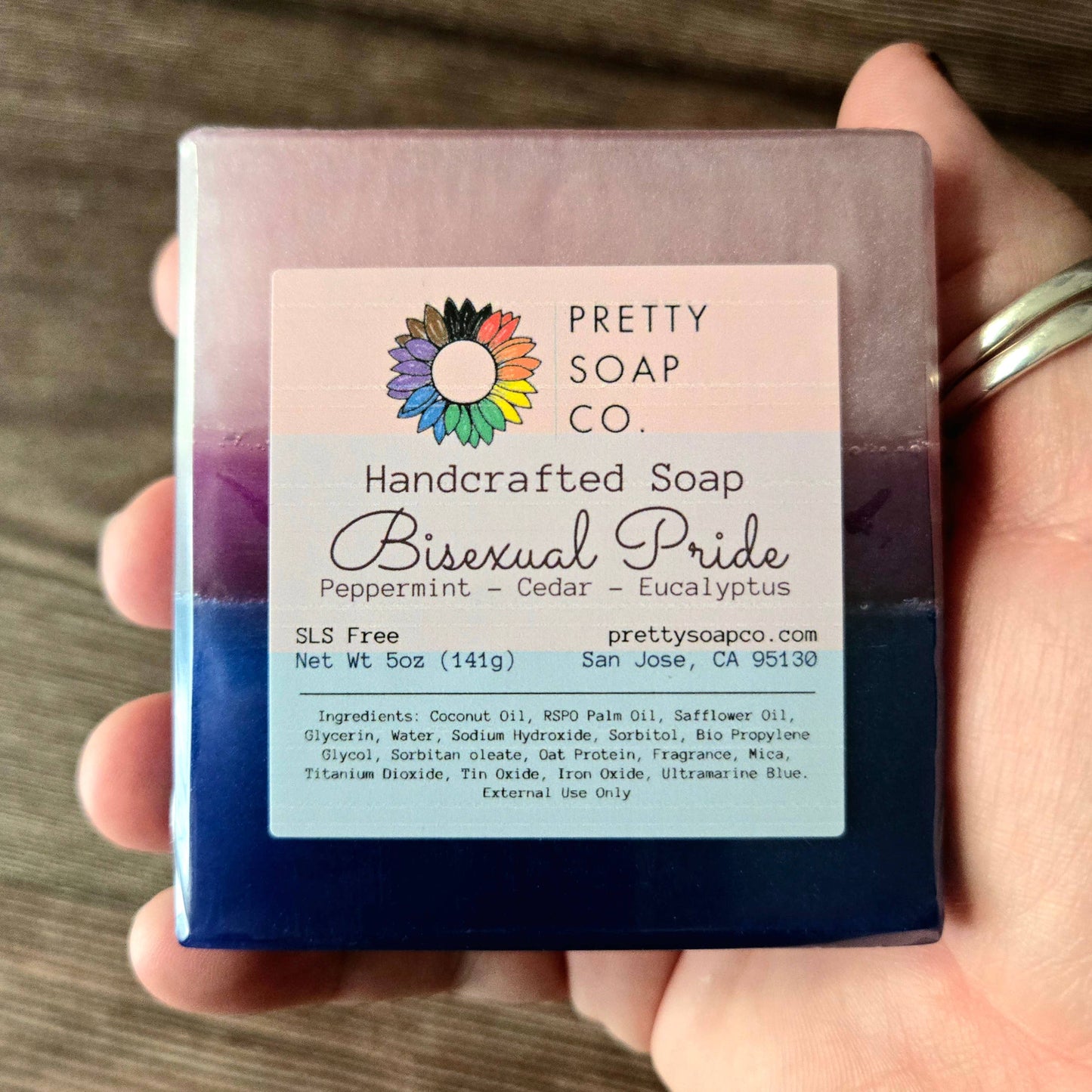 Bisexual Pride Flag Artisan Soap