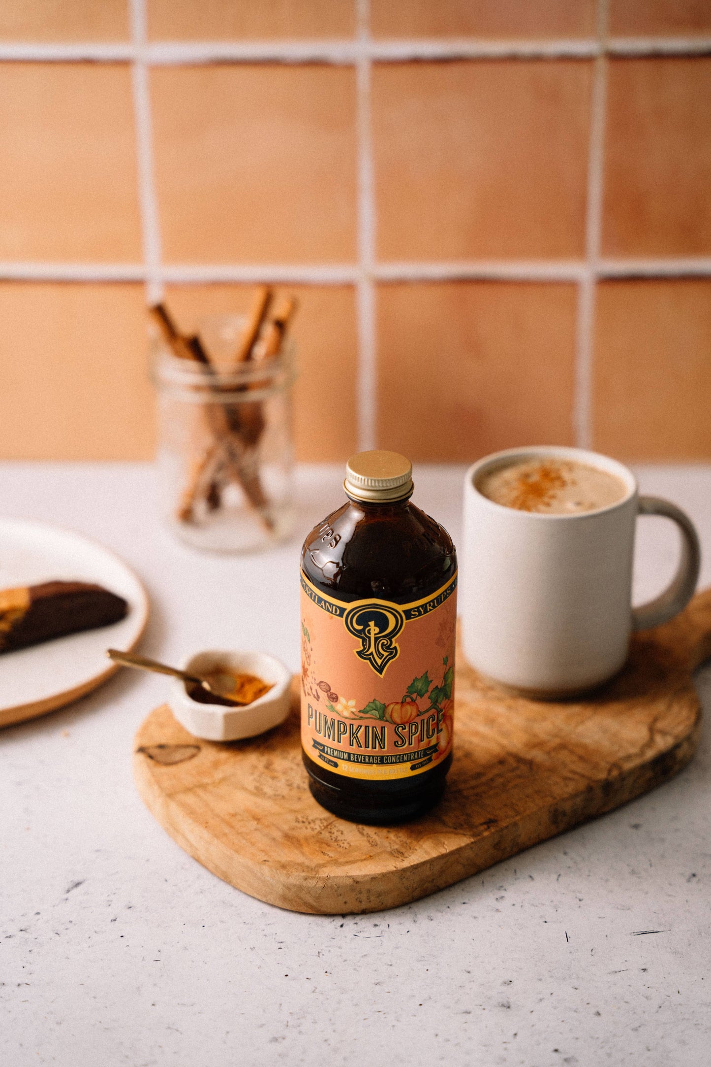 Pumpkin Spice Syrup 3.4 oz - coffee, tea, cocktail mixer