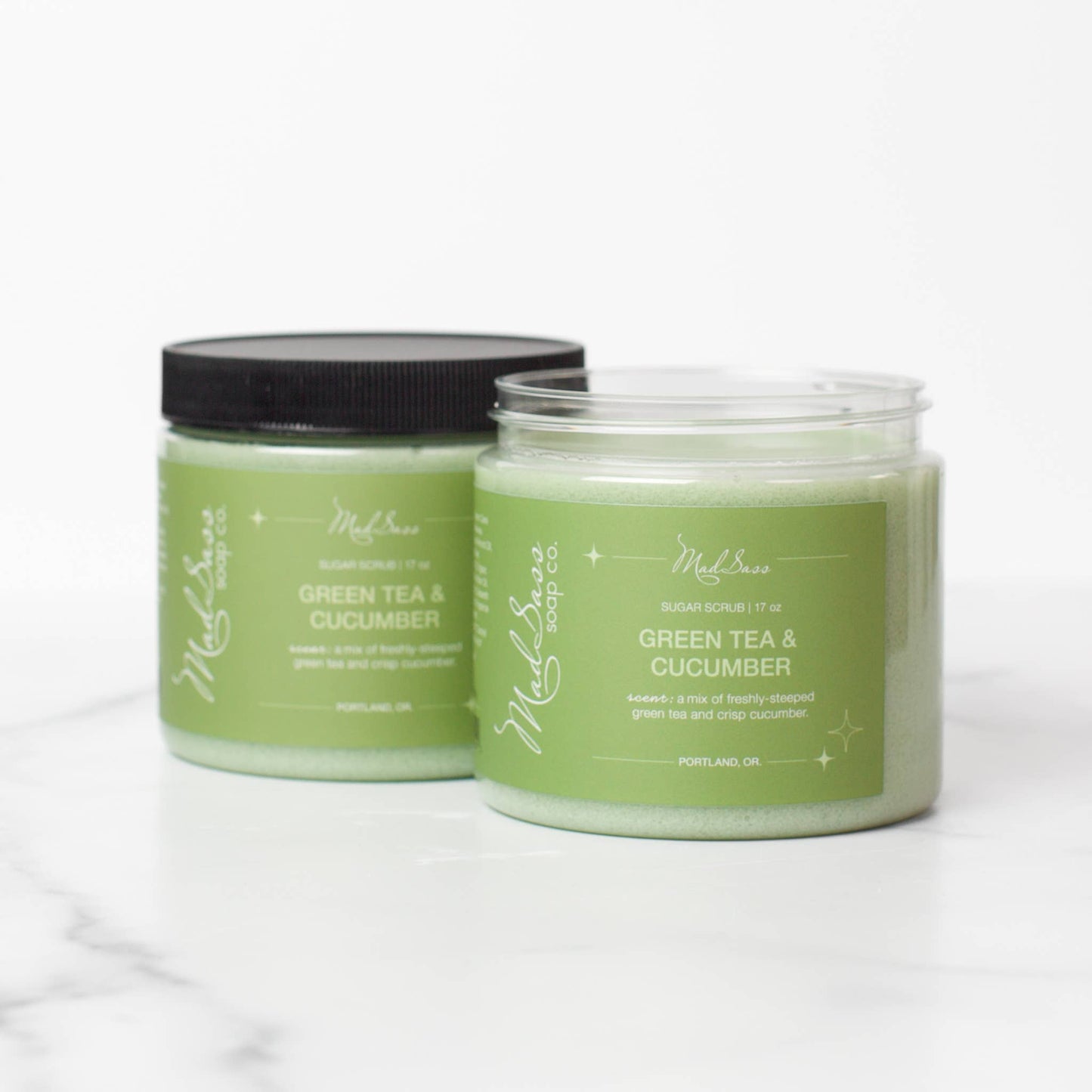 Green Tea & Cucumber - Emulsified Sugar Scrub