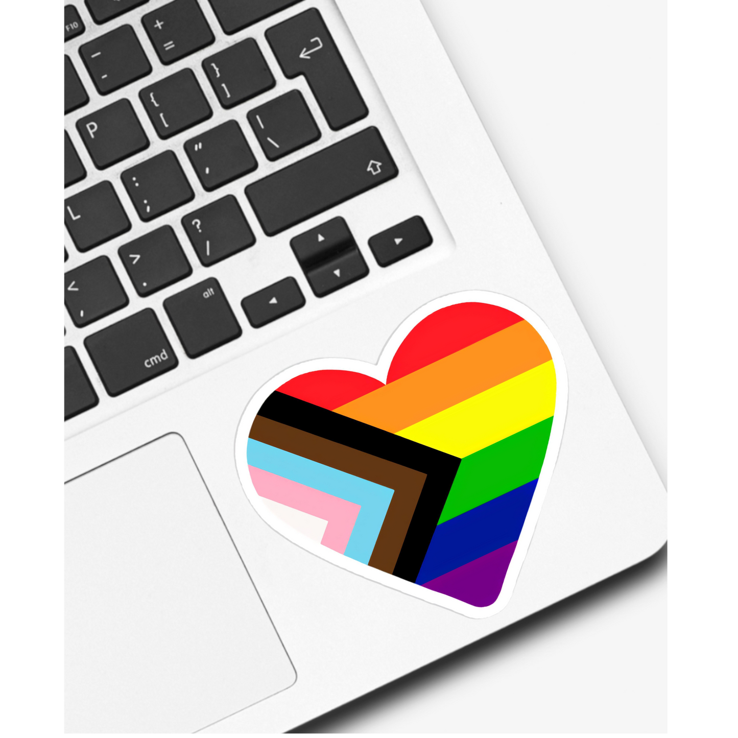 Heart Pride Flag Sticker