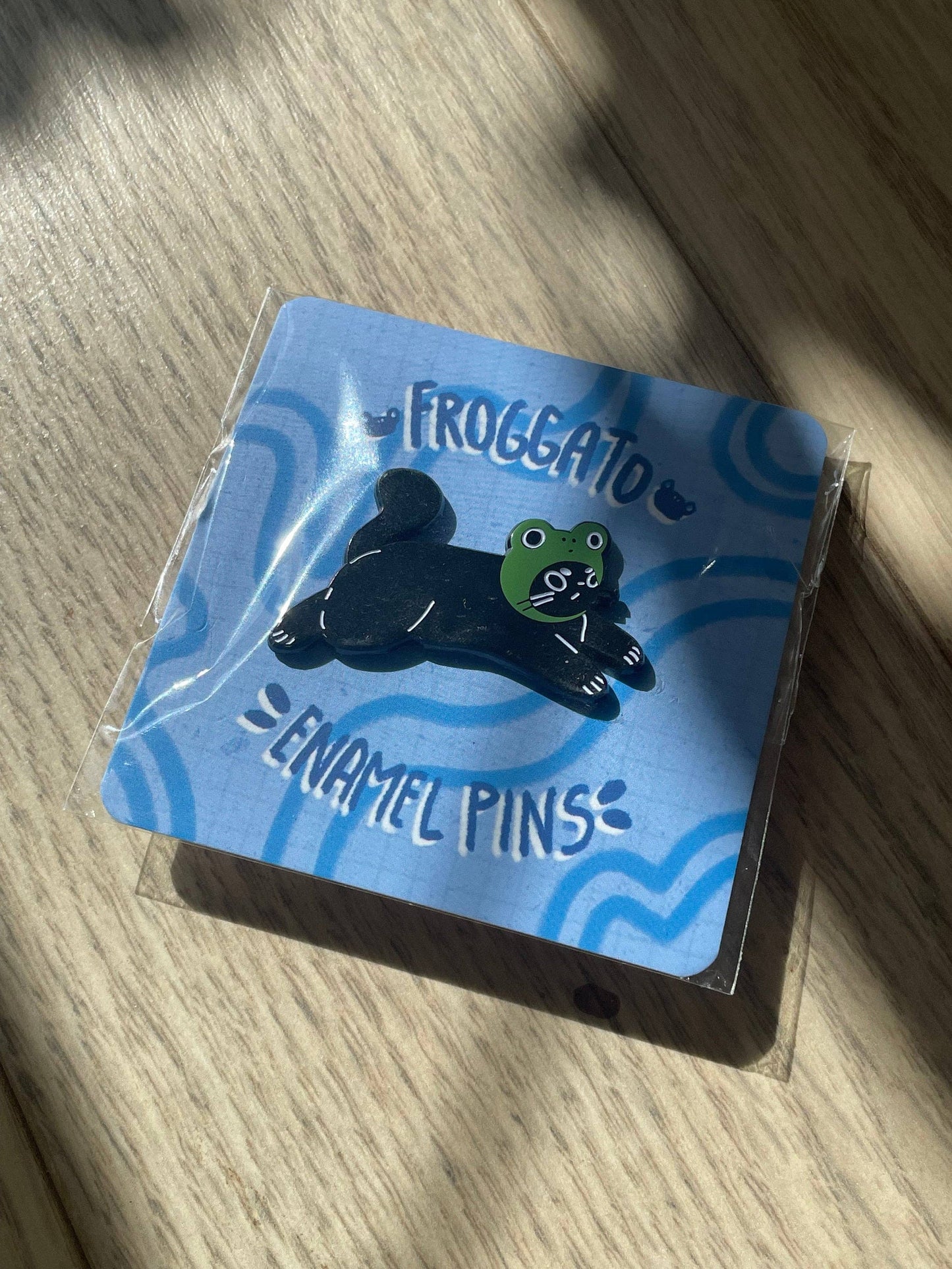Frog Cat Enamel Pin