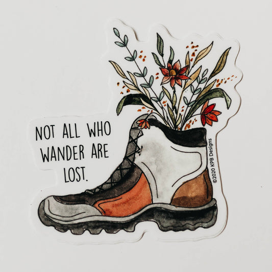 Wander Boot Vinyl Sticker