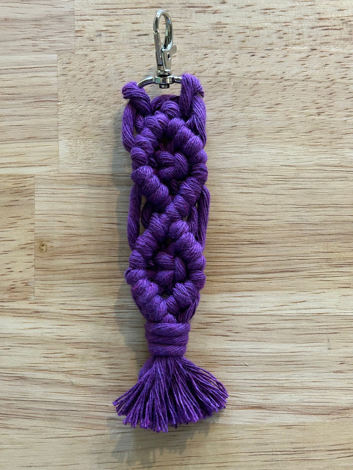 Handmade Macrame Boho Keychain