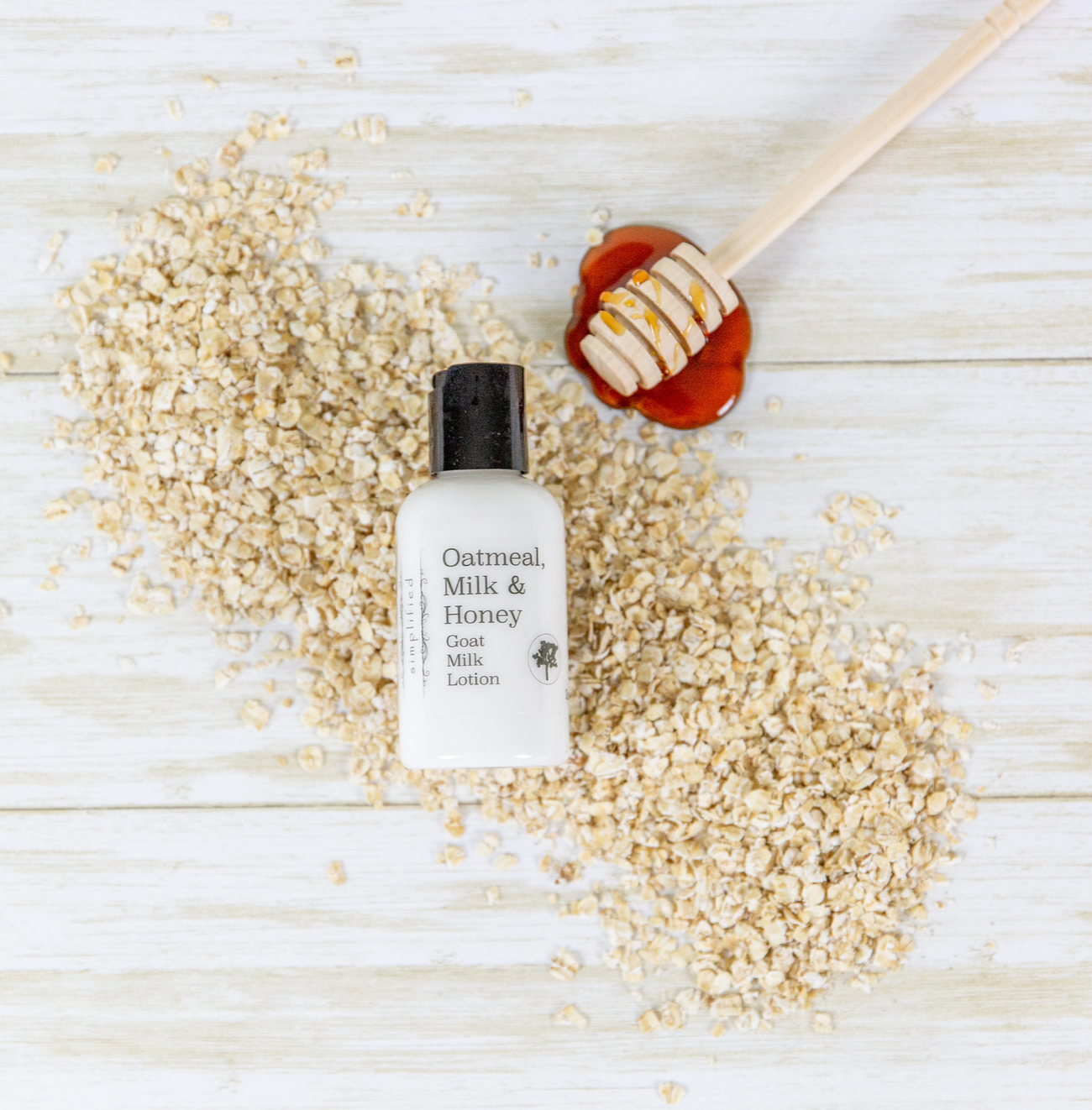 Small bottle of Oatmeal Milk and Honey goat milk lotion