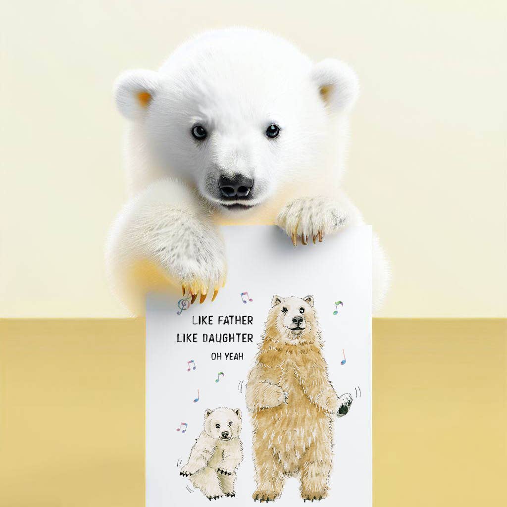 Dance With Bear Dad - Funny Fathers Day Card