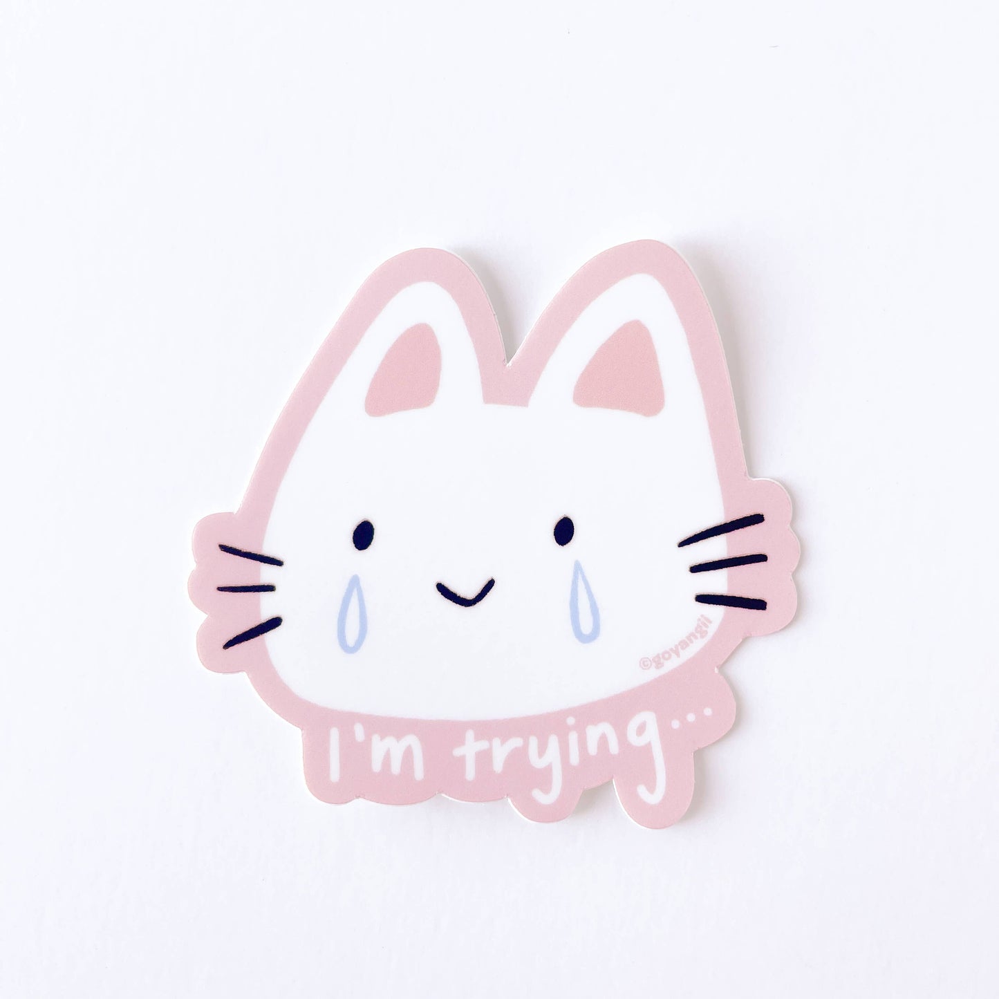 I'm Trying Cat Sticker