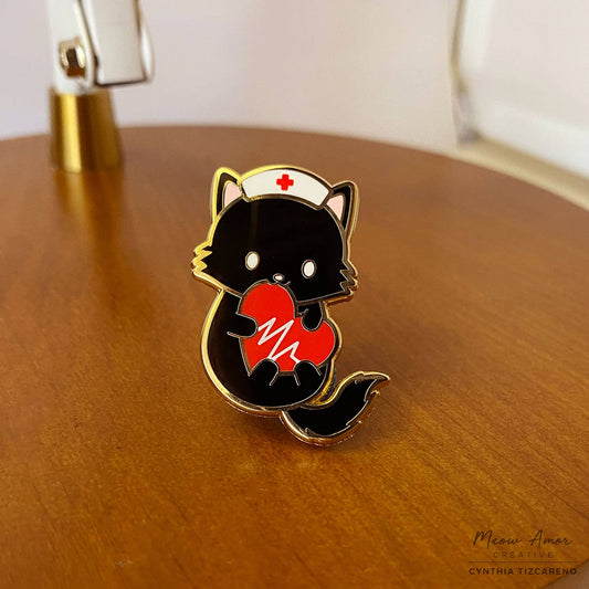 Nurse Cat Enamel Pin