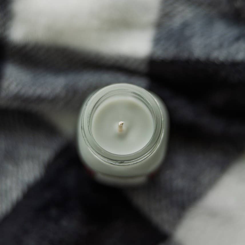 2 oz Fireside Flannel Mini Mason Jar Candle