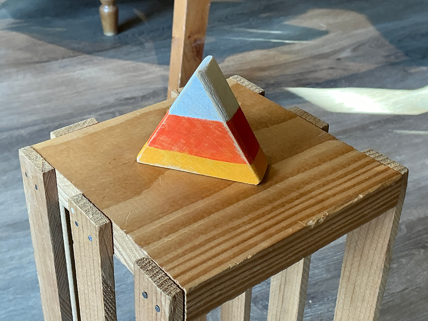 Wooden Candy Corn Desk Sitter