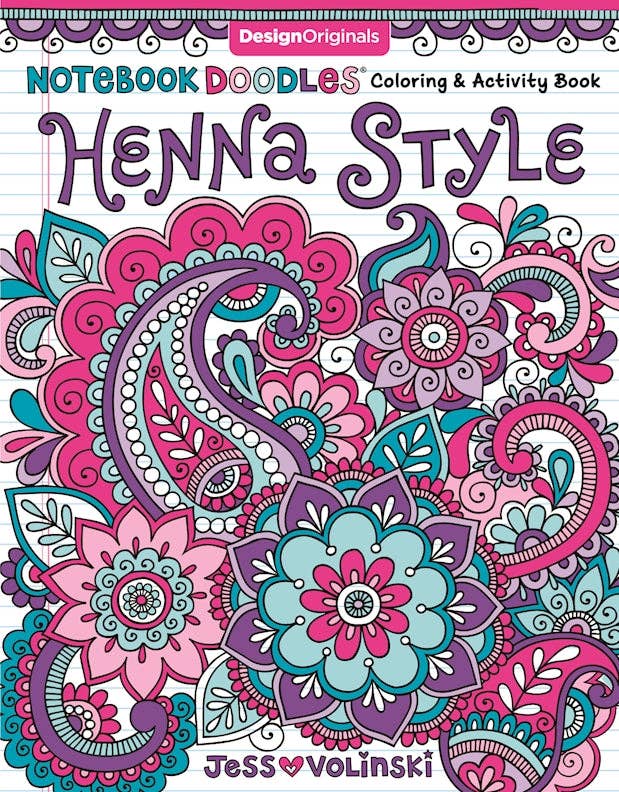 Notebook Doodles Henna Style Coloring