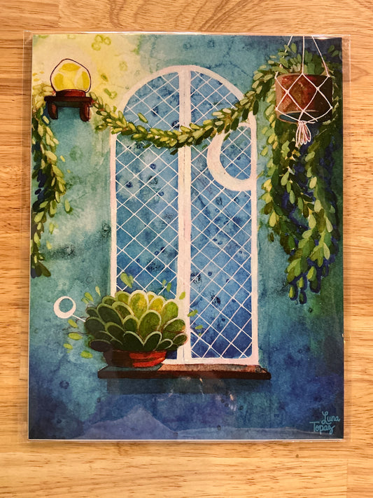 Moon Window - 8x10 Art Print