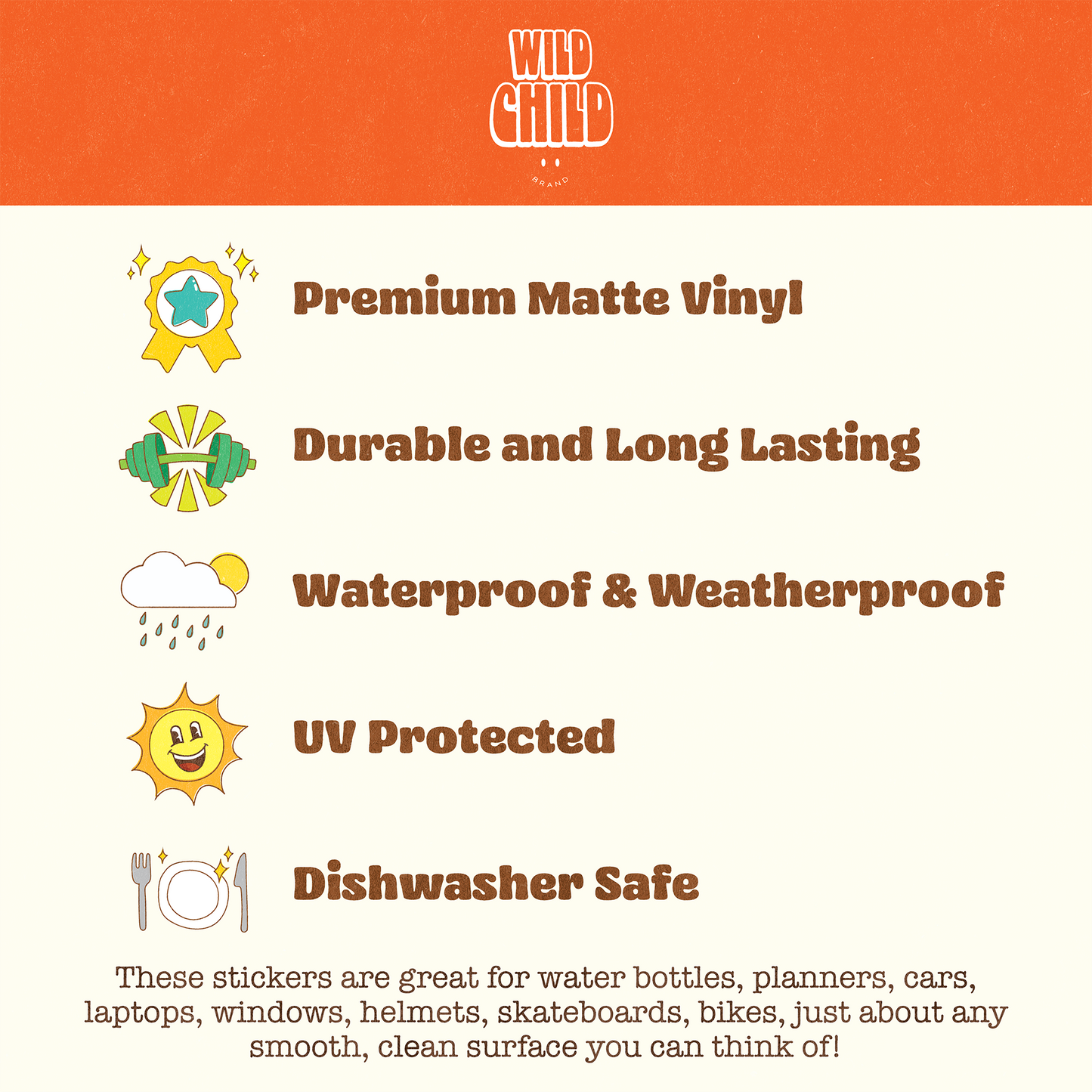 Oregon Retro Rainbow Sticker