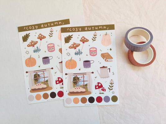 Cozy Autumn Sticker Sheet