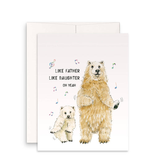 Dance With Bear Dad - Funny Fathers Day Card