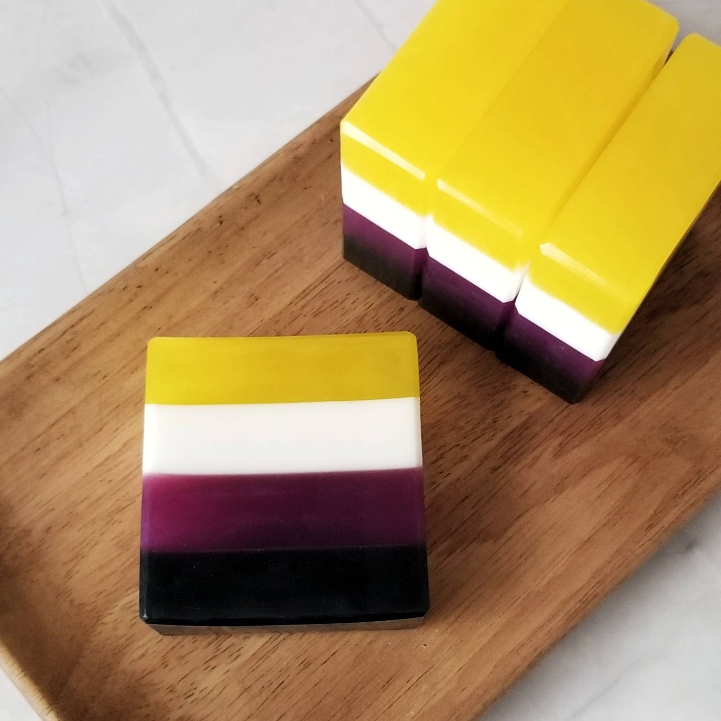 Nonbinary Pride Flag Artisan Soap
