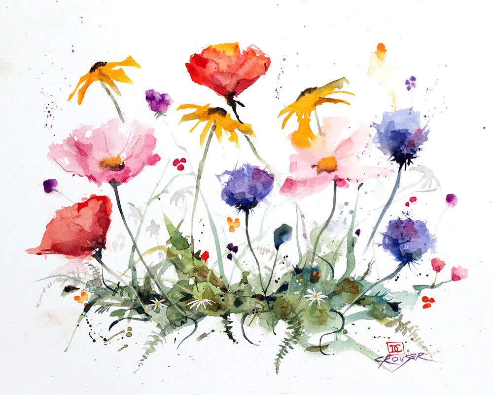 Wildflowers 5x7" Greeting Card