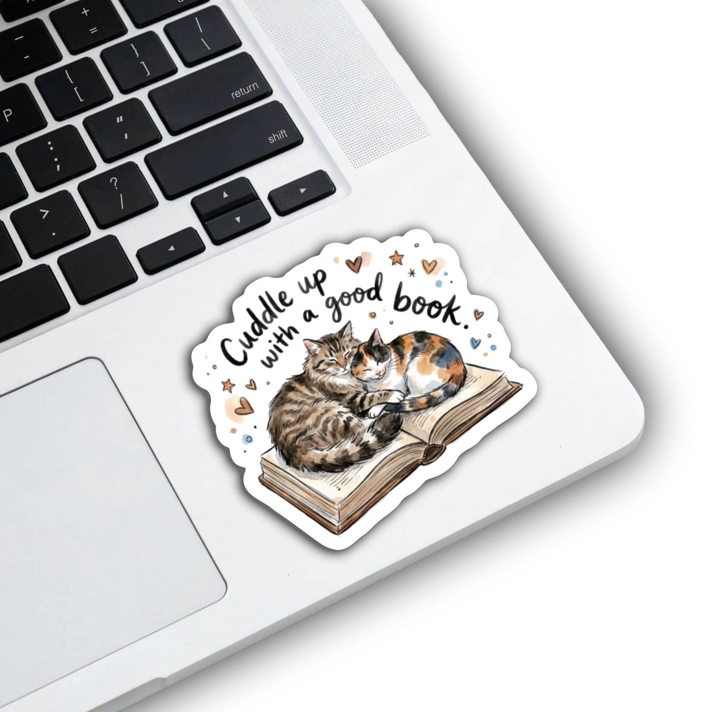 Cuddle Up Books Cat Sticker
