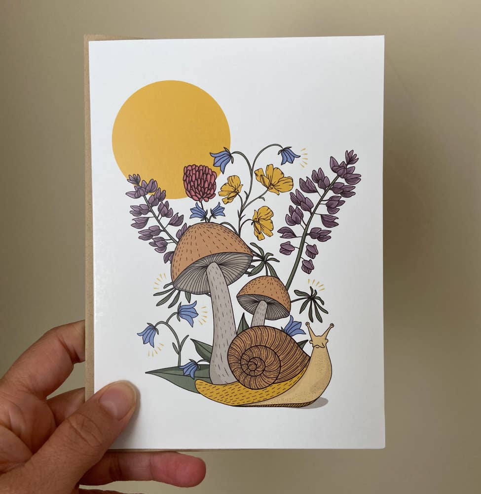 Sweet Snail Greeting Card