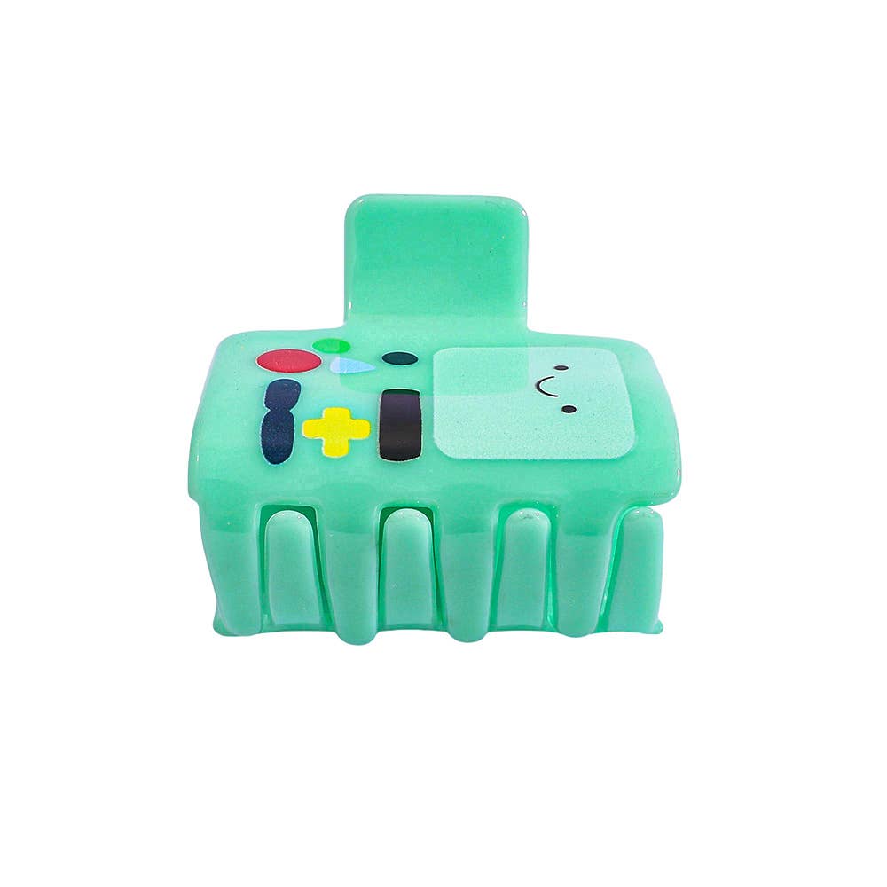 Cute Green Cartoon Anime Game Console Character Hair Clip