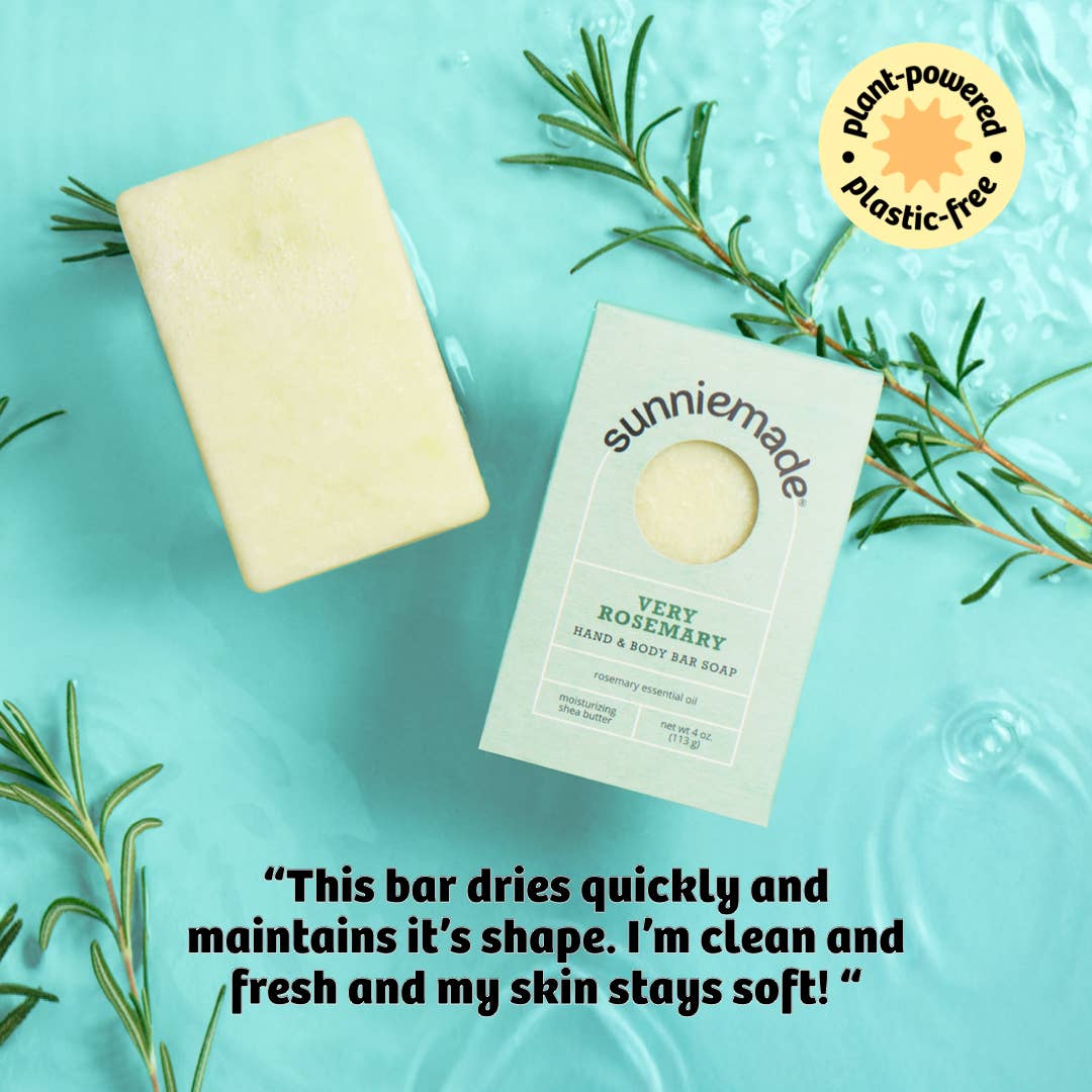 Very Rosemary Moisturizing Hand and Body Bar Soap