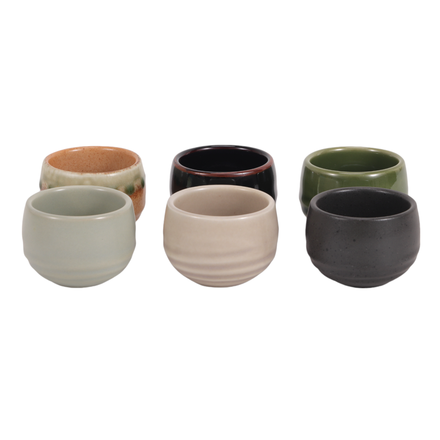 6 Piece Assortment Sake or Tea Cups Set