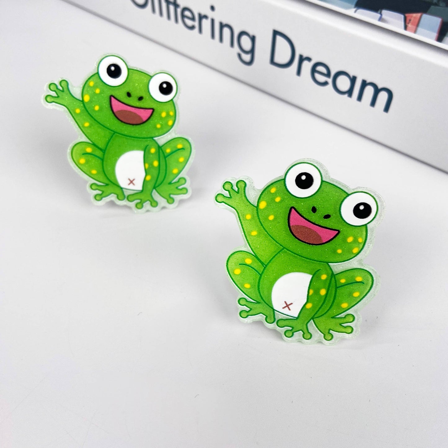 Glowing Frog Duckbill Clip