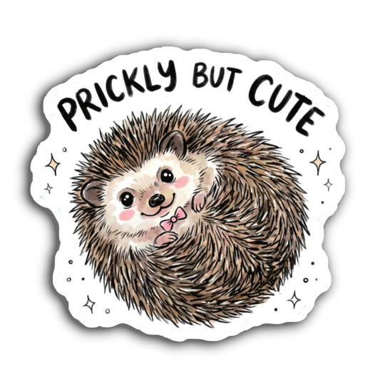 Prickly But Cute Hedgehog Sticker