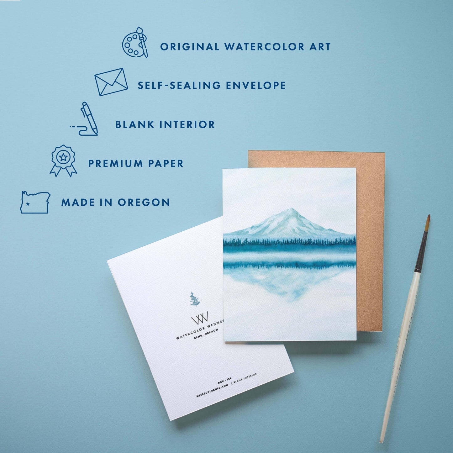 Misty Mountain Greeting Card