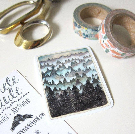 2.5'' x 3'' Forest Vinyl Sticker