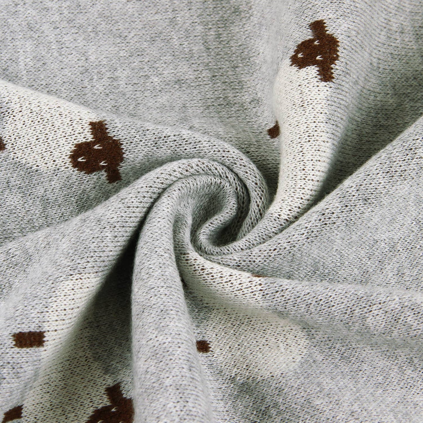 100% Luxury Cotton Receiving Swaddle Baby Blanket - Sheep