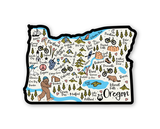 Oregon Adventures - Vinyl Sticker