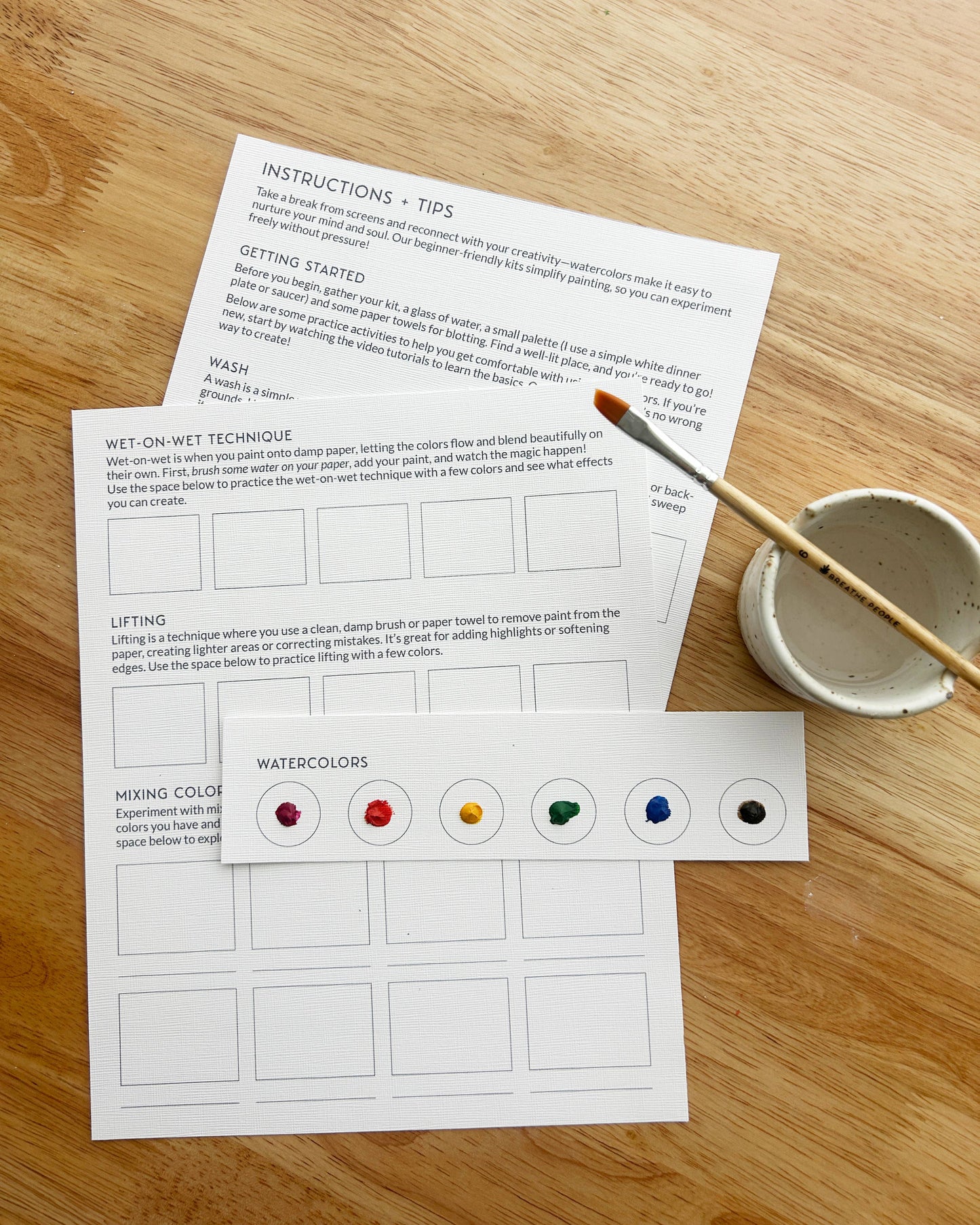 All-In-One Beginner Watercolor Kit - Honey Bee
