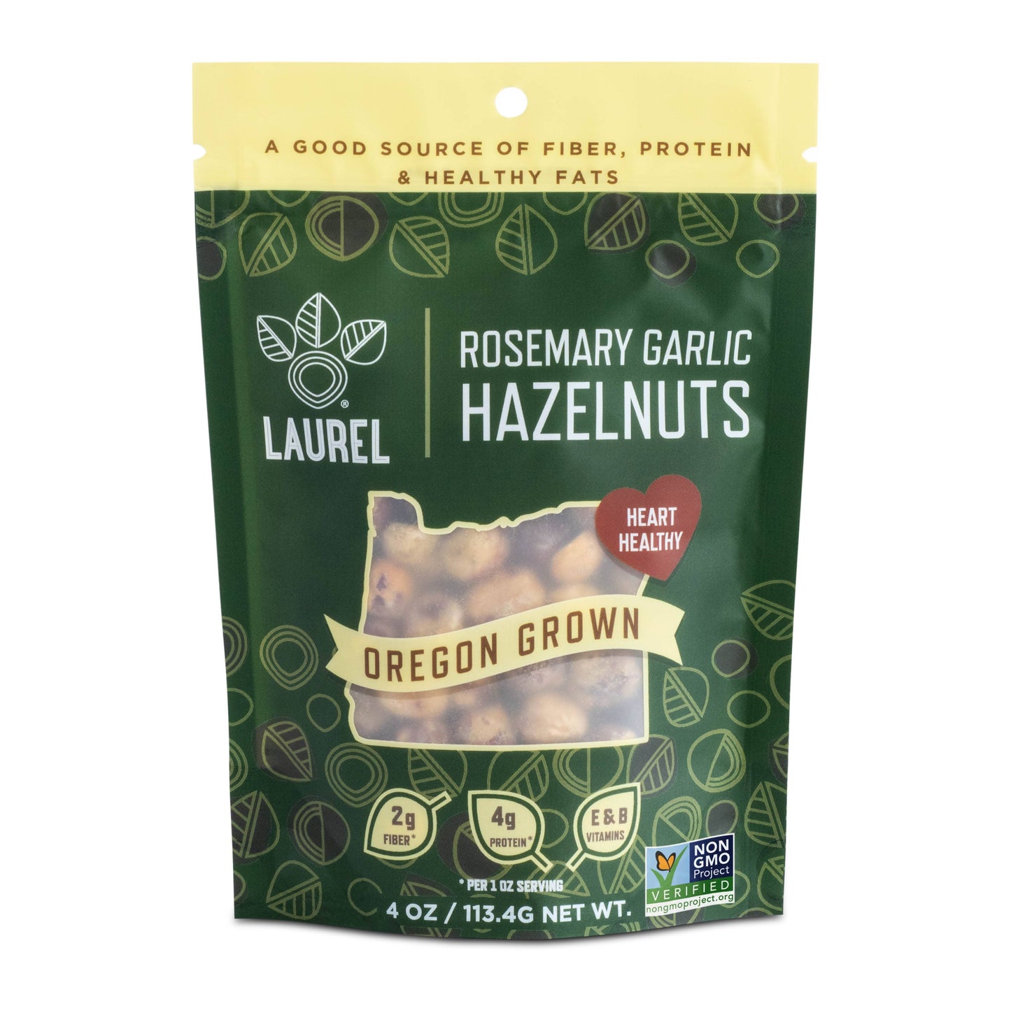 Hazelnut Kernels, Rosemary Garlic, 4 oz