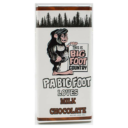 3 oz Solid Milk Chocolate Bigfoot PA Bar
