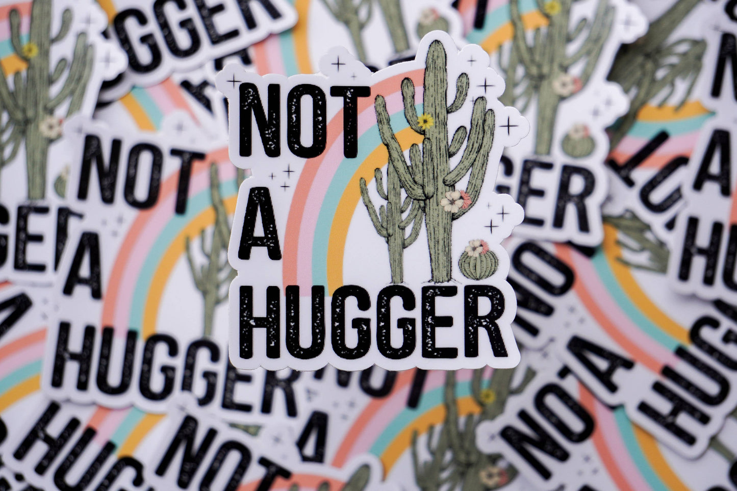 Not a Hugger Sticker