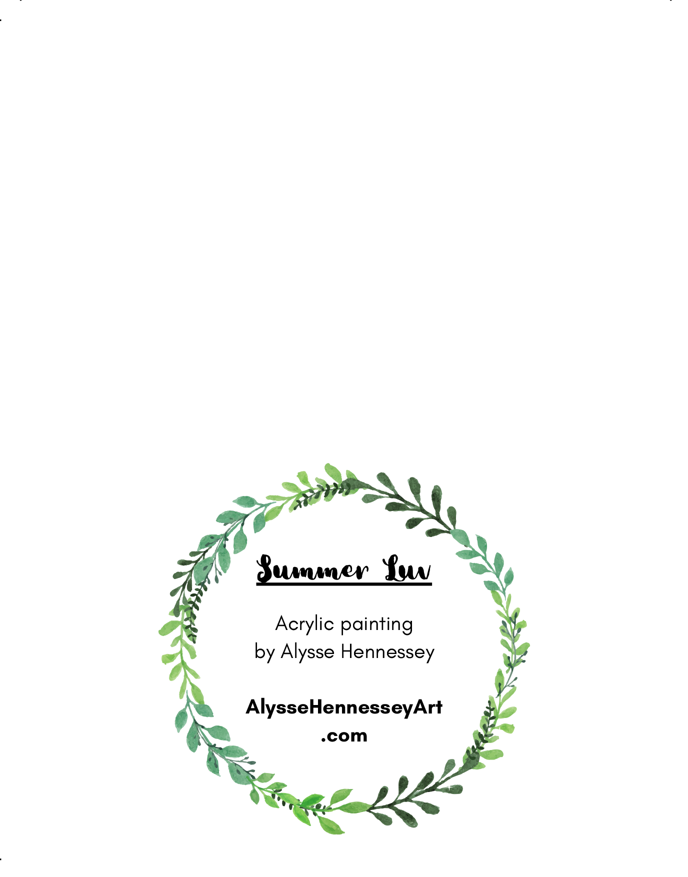 “Summer Love", Blank Card