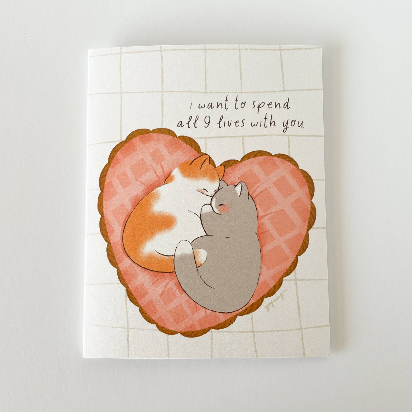 9 Lives With You A2 Greeting Card