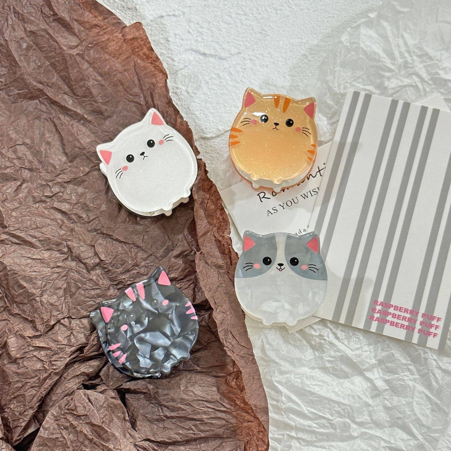 Cartoon Cat Hair Clip, Cute Animal Series Claw Clip