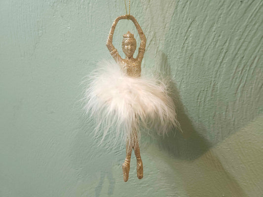 Feather Skirt Ballerina Ornament