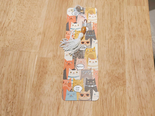 Cat Beaded Bookmark