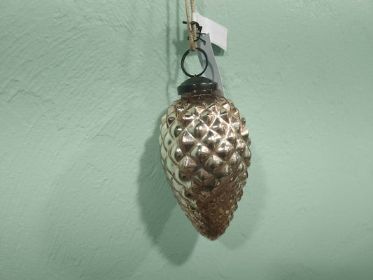 Embossed Pinecone Ornament