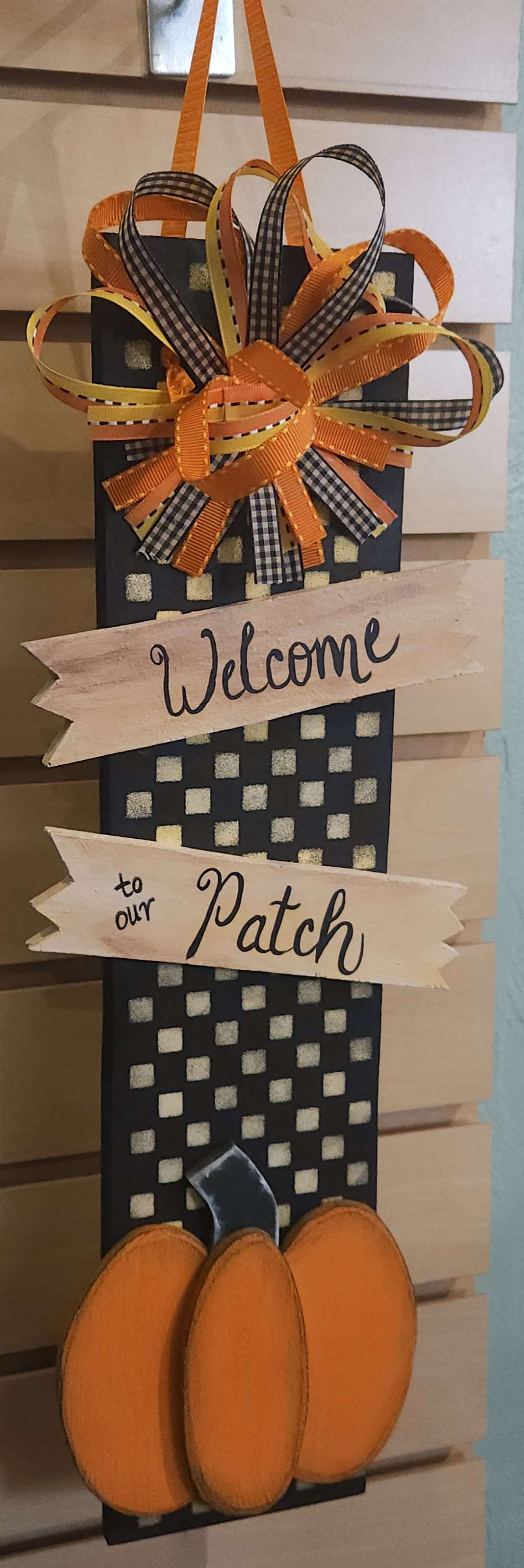 Hanging Pumpkin Patch Sign