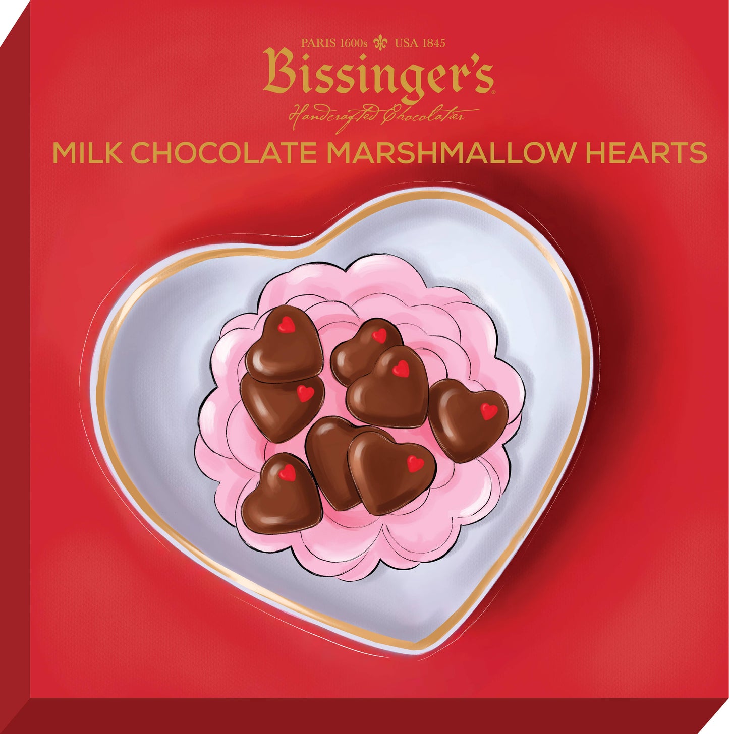 Chocolate Marshmallow Hearts - 8 PC