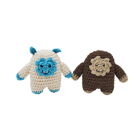 Crochet Bigfoot and Yeti Ornaments