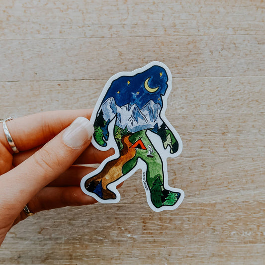Night Sasquatch (Bigfoot) Vinyl Sticker