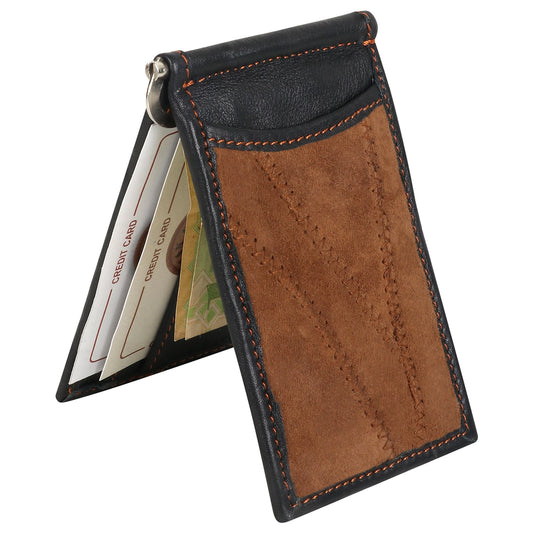 Black, Brown, and Green Money Clip