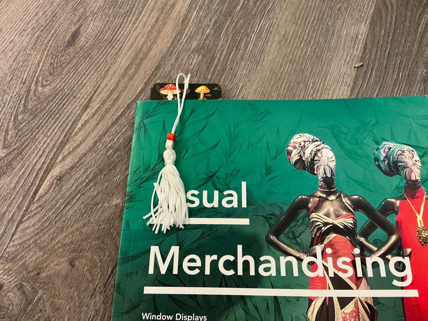 Mushrooms Beaded Bookmark